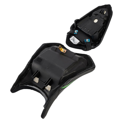 Kit cuscini passeggero anteriore e posteriore Raider per Kawasaki Ninja 500 Z500 2024-2025, colore nero.
