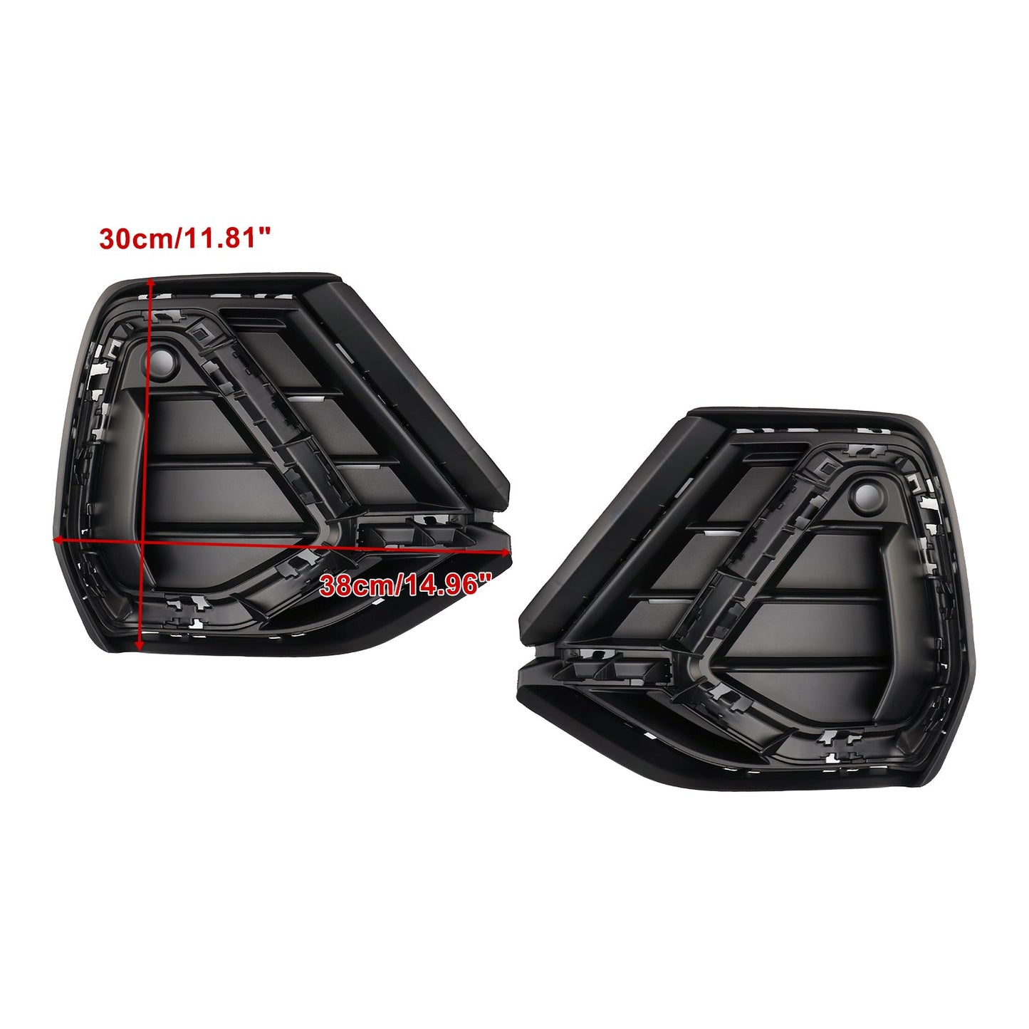 Griglia paraurti anteriore nera lucida Audi Q3 S-Line 2019-2022 (2 pezzi)