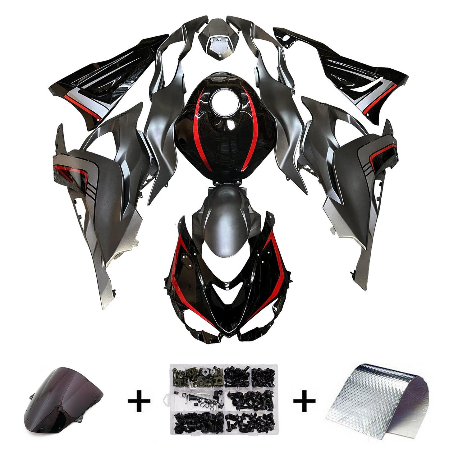 Kit carenatura iniezione in plastica ABS adatto per Kawasaki ZX-6R 2024-2026