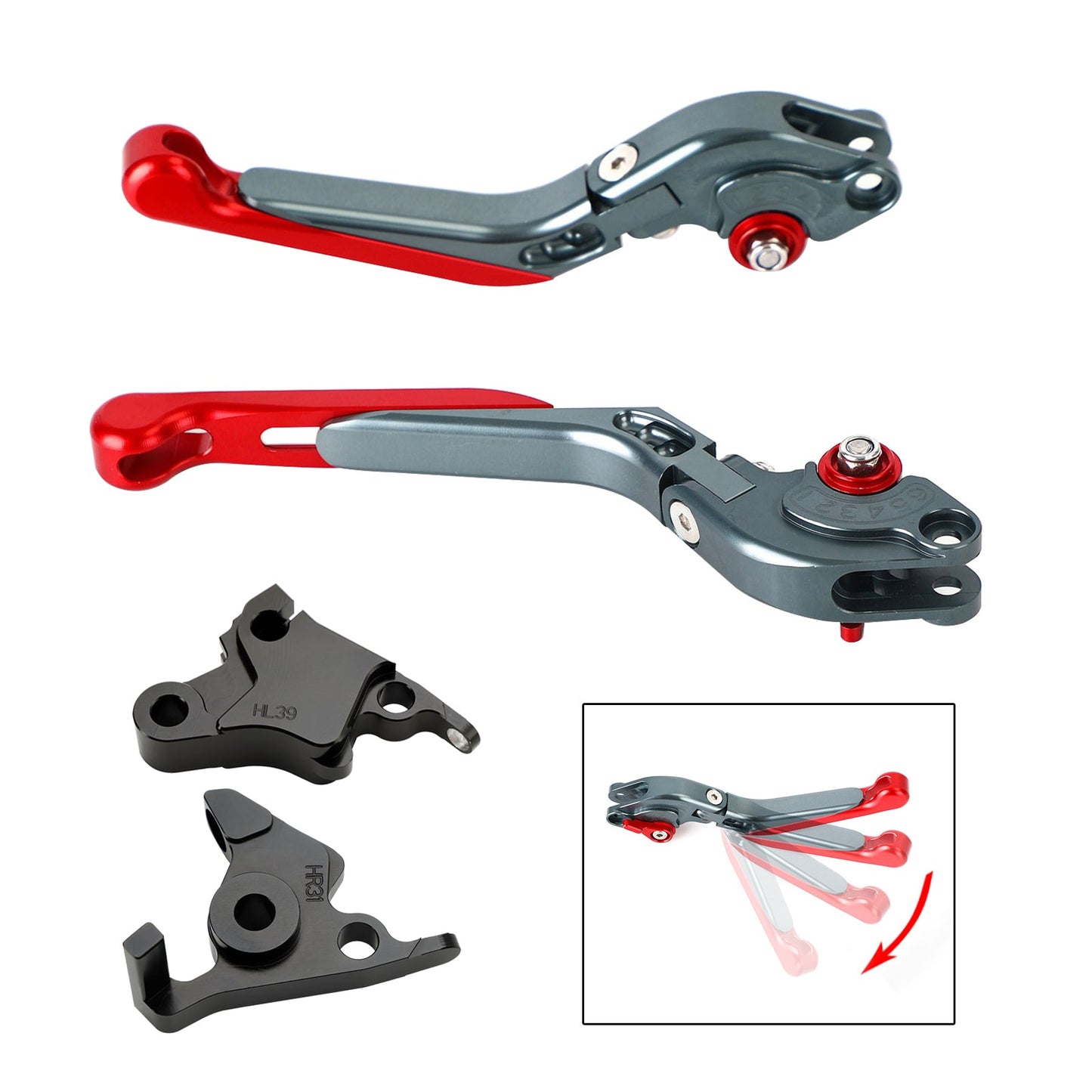 Leva freno frizione regolabile adatta per CFMOTO 450SS 450SR 21-23 450NK 23-24