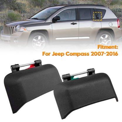 Maniglia esterna per portiera posteriore auto, nera, 1 paio, per Jeep Compass 2007-2016