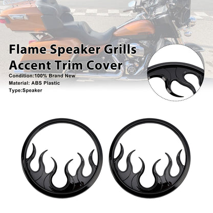 Griglie per altoparlanti Flame Accent Trim Cover per Touring Electra Glide Ultra Classic