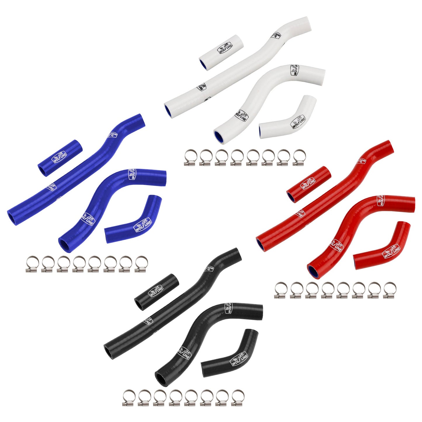 Tubo flessibile del liquido di raffreddamento del radiatore in silicone Honda CRF250R CRF250RX 2022-2025