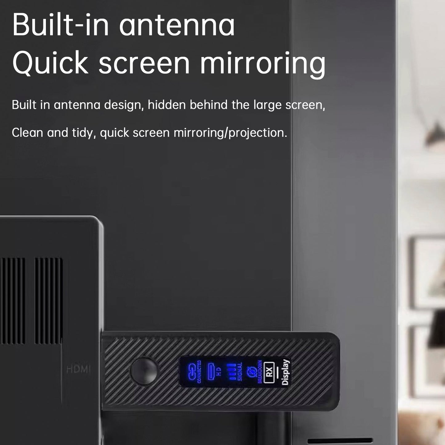 Proiettore wireless HDMI con schermo singolo HD 1080P 50M Trasmettitore e ricevitore video