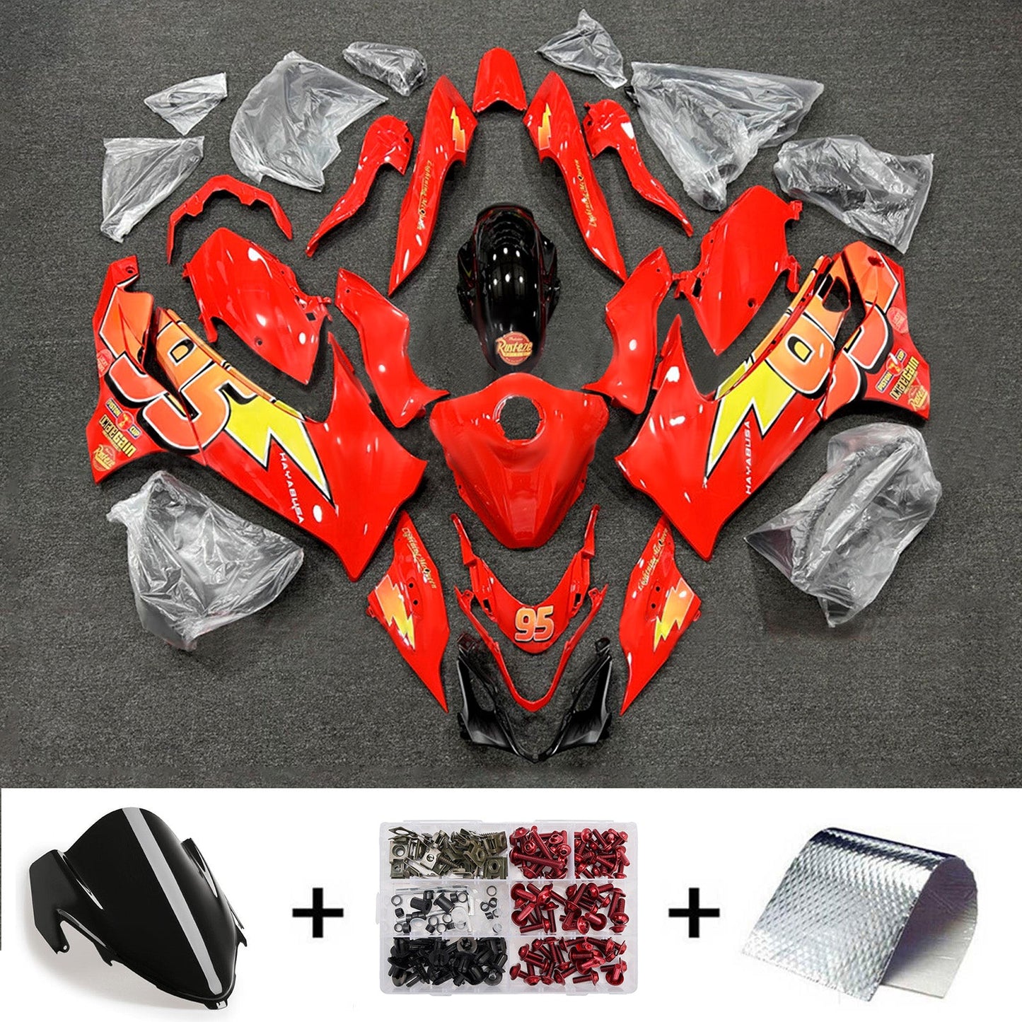 Kit carenatura iniezione ABS per Suzuki Hayabusa GSX1300R 2021-2025