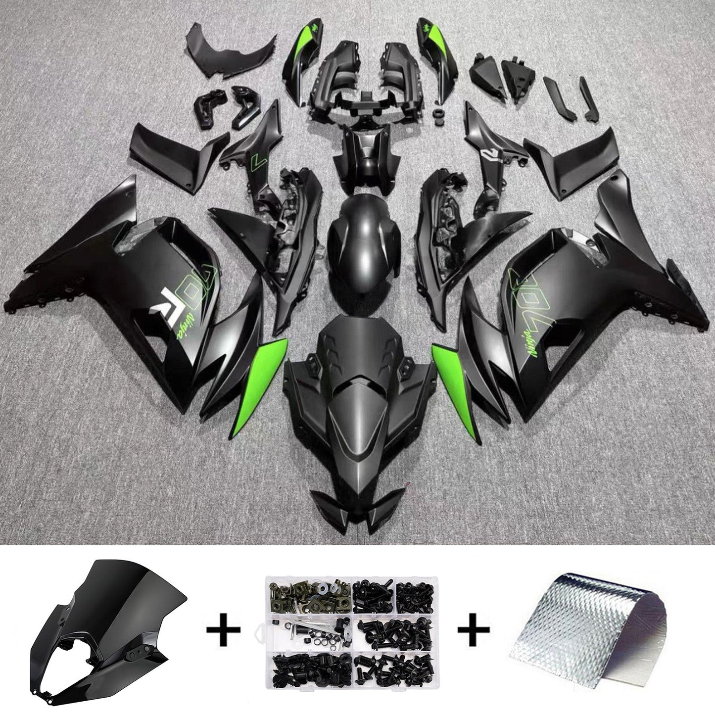 Kit carenatura iniezione ABS adatto per Kawasaki ER-6F Ninja650 2020-2026