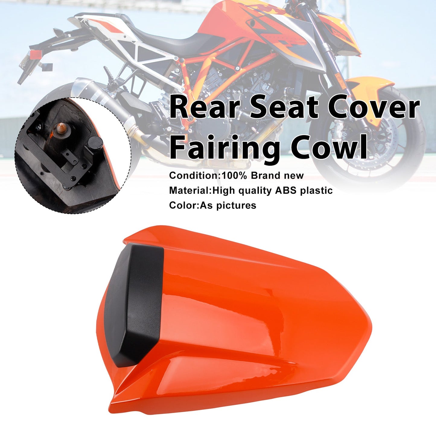 2014-2019 Per 1290 Super Duke R Copertura sedile passeggero posteriore Cupolino