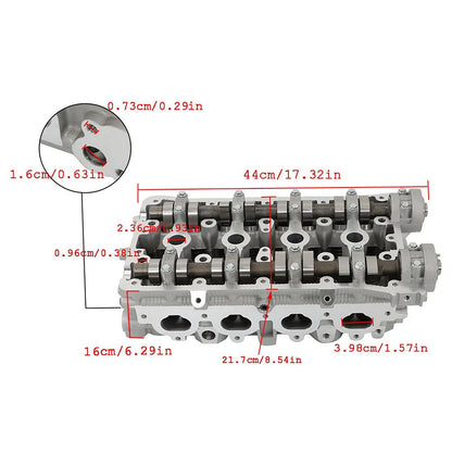 Gruppo testata motore Chevrolet AVEO 1.6L 2004-2007 F16D3 96446922
