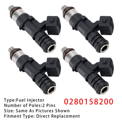 4 pezzi iniettori carburante per Ford B C-Max Fiesta Focus Fusion Mondeo Puma 0280158200