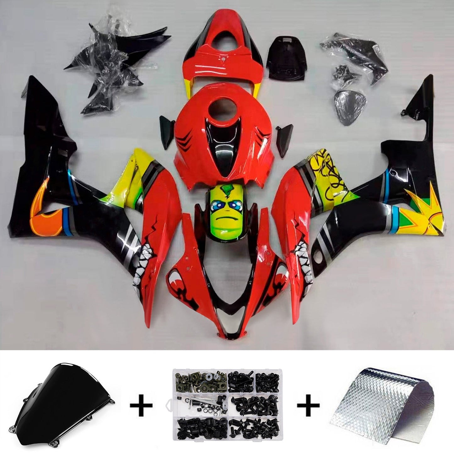 Kit di carene in plastica ABS stampate a iniezione per Honda CBR600RR 2007-2008 F5