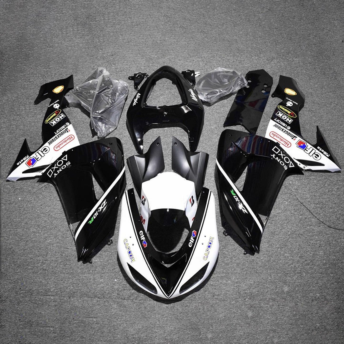 Kit carenatura iniezione in plastica ABS adatto per Kawasaki ZX10R 2006-2007