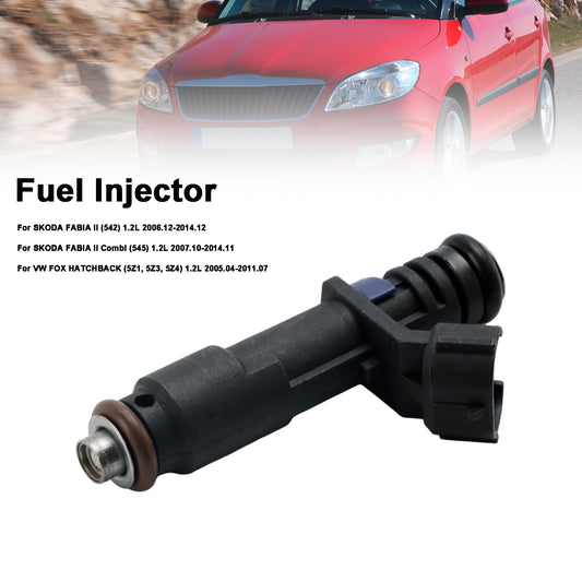 1 pz. Iniettore carburante 03D906031G per VW Fox Hatchback per Skoda Fabia II 1.2L