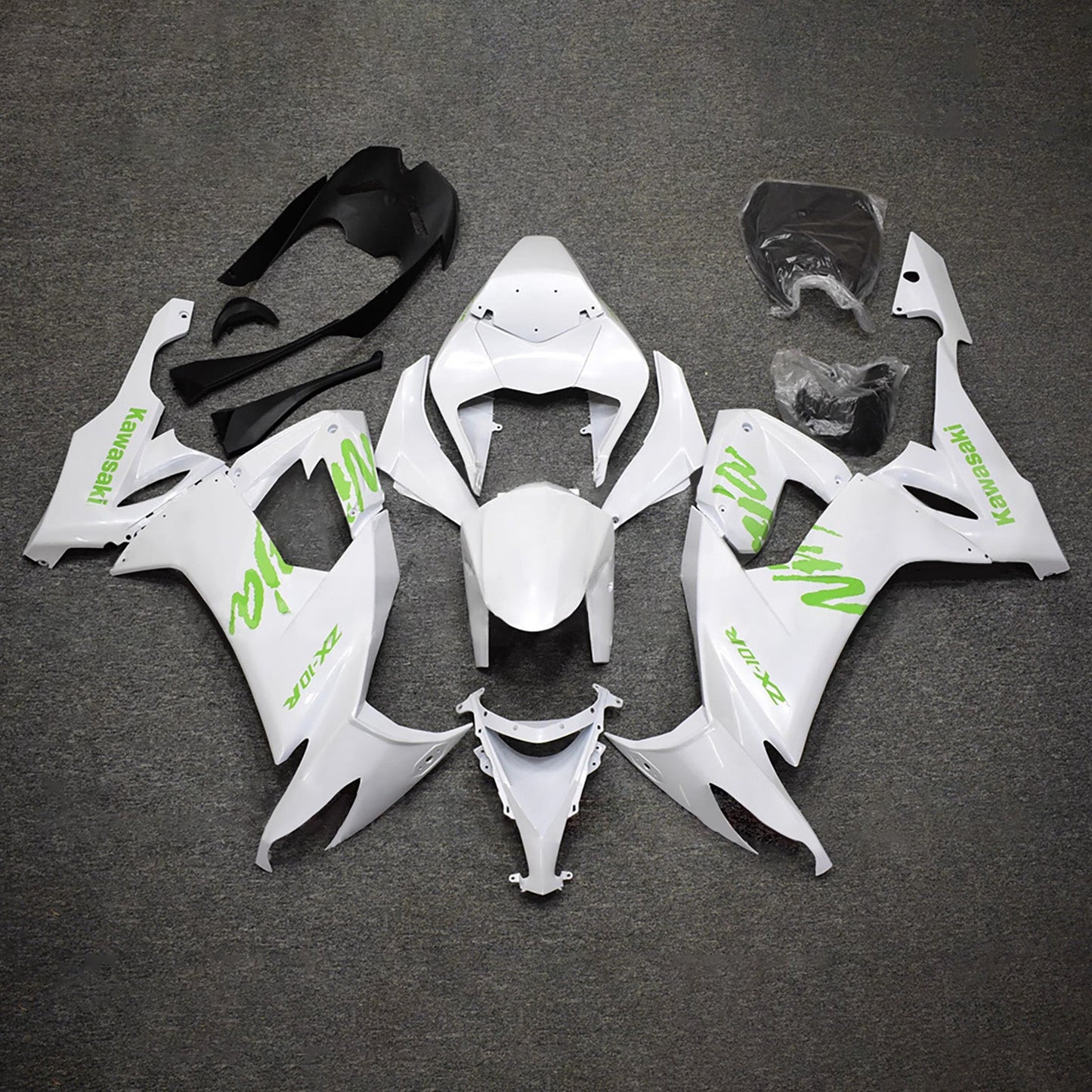 Kit carenatura iniezione in plastica ABS adatto per Kawasaki ZX10R 2008-2010