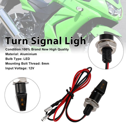 Indicatore di direzione a LED da 12 V, 8 mm, universale per moto Yamaha