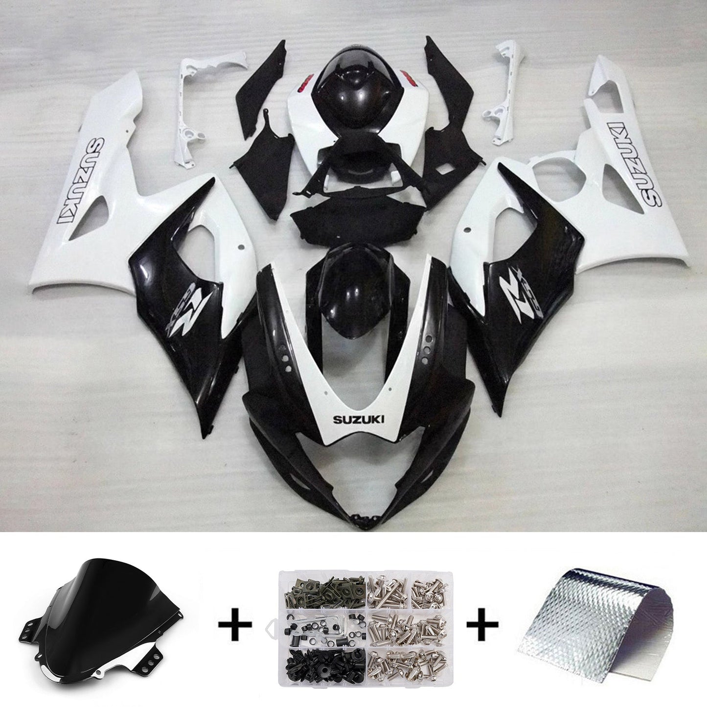 Kit carenatura iniezione plastica ABS per Suzuki GSXR1000 2005-2006 K5
