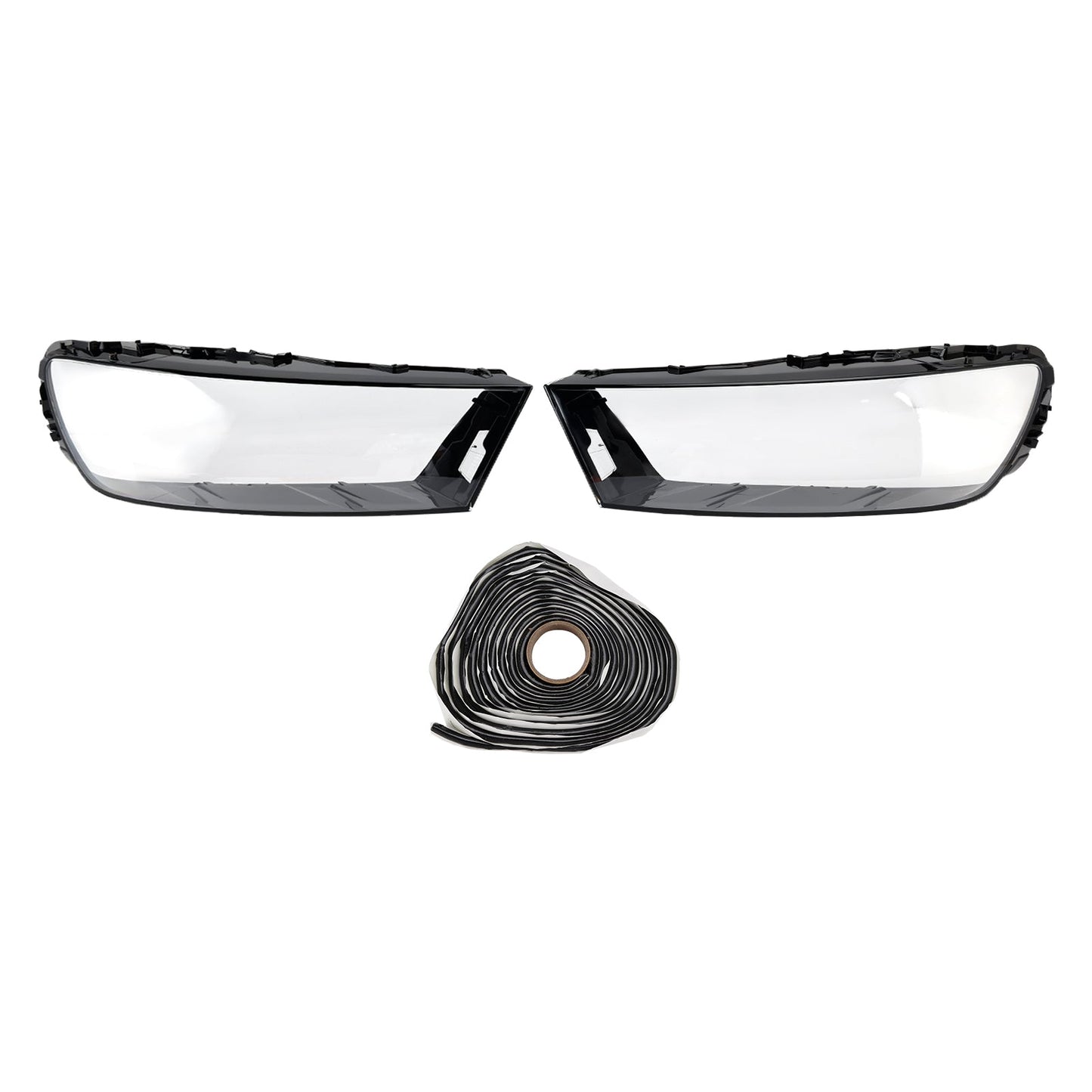 2016-2019 Per Audi Q7 Coppia Copertura lente faro auto LH+RH Colla per guscio paralume