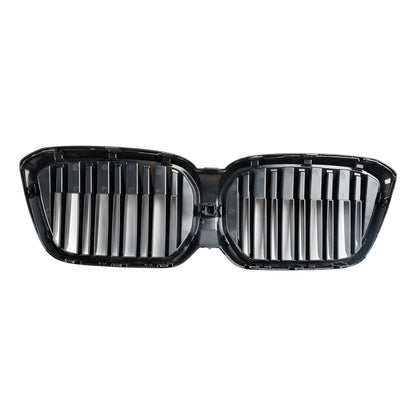 2022+ BMW IX3 G08 LCI Griglia a rene anteriore nera lucida a doppia lamella