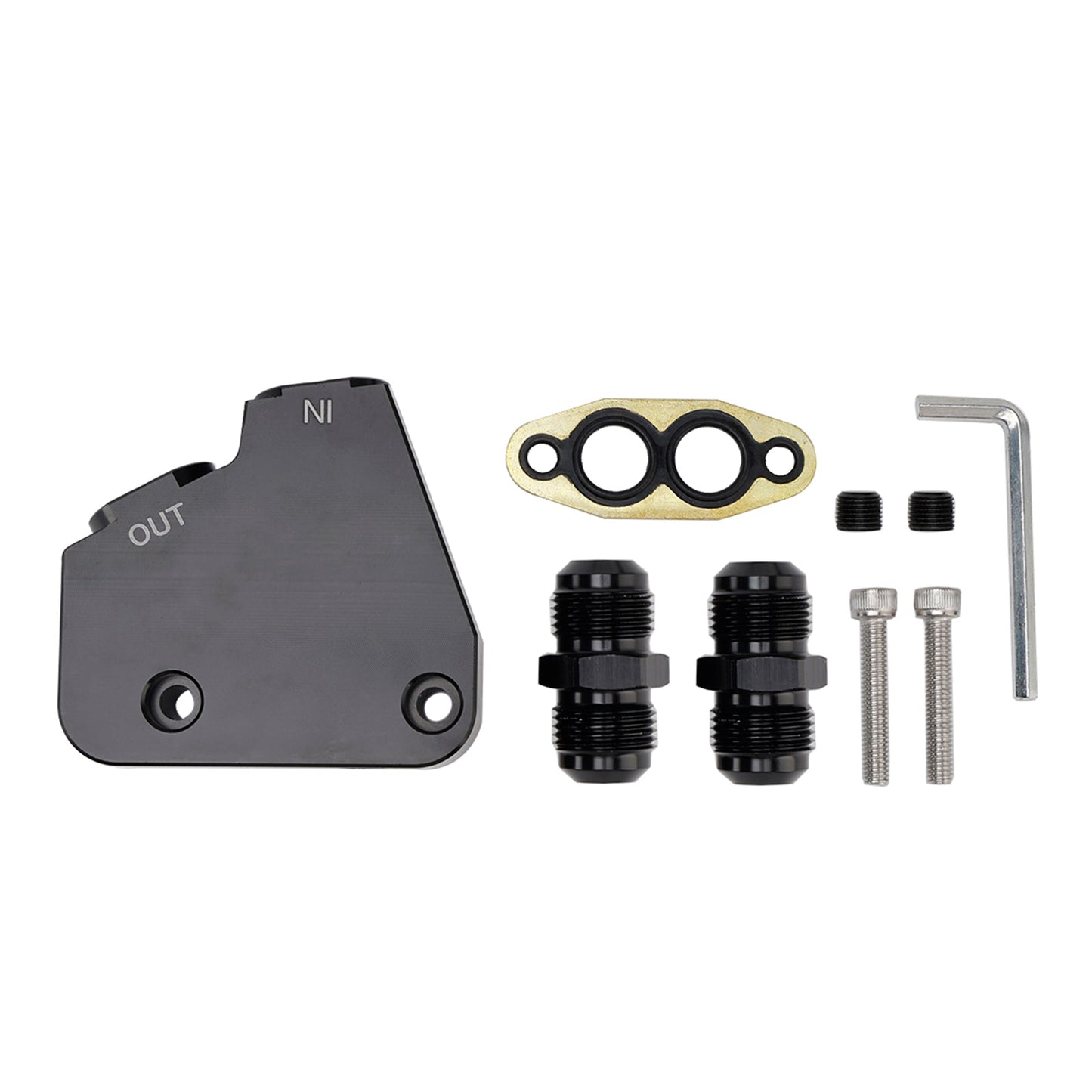 Kit adattatore per radiatore dell'olio motore Corvette GM LS LS1 LS2 LS3 LS6 (confezione da 5) 2005-2019