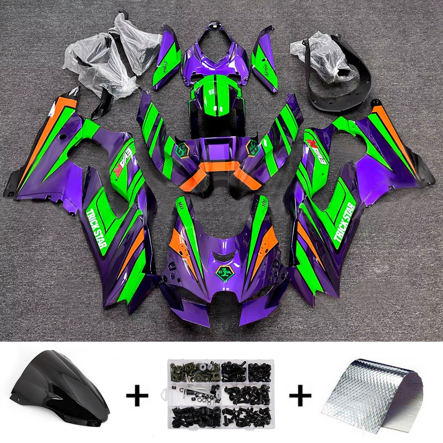Kit carenatura iniezione ABS adatto per Kawasaki ZX-10R ZX-10RR 2021-2025