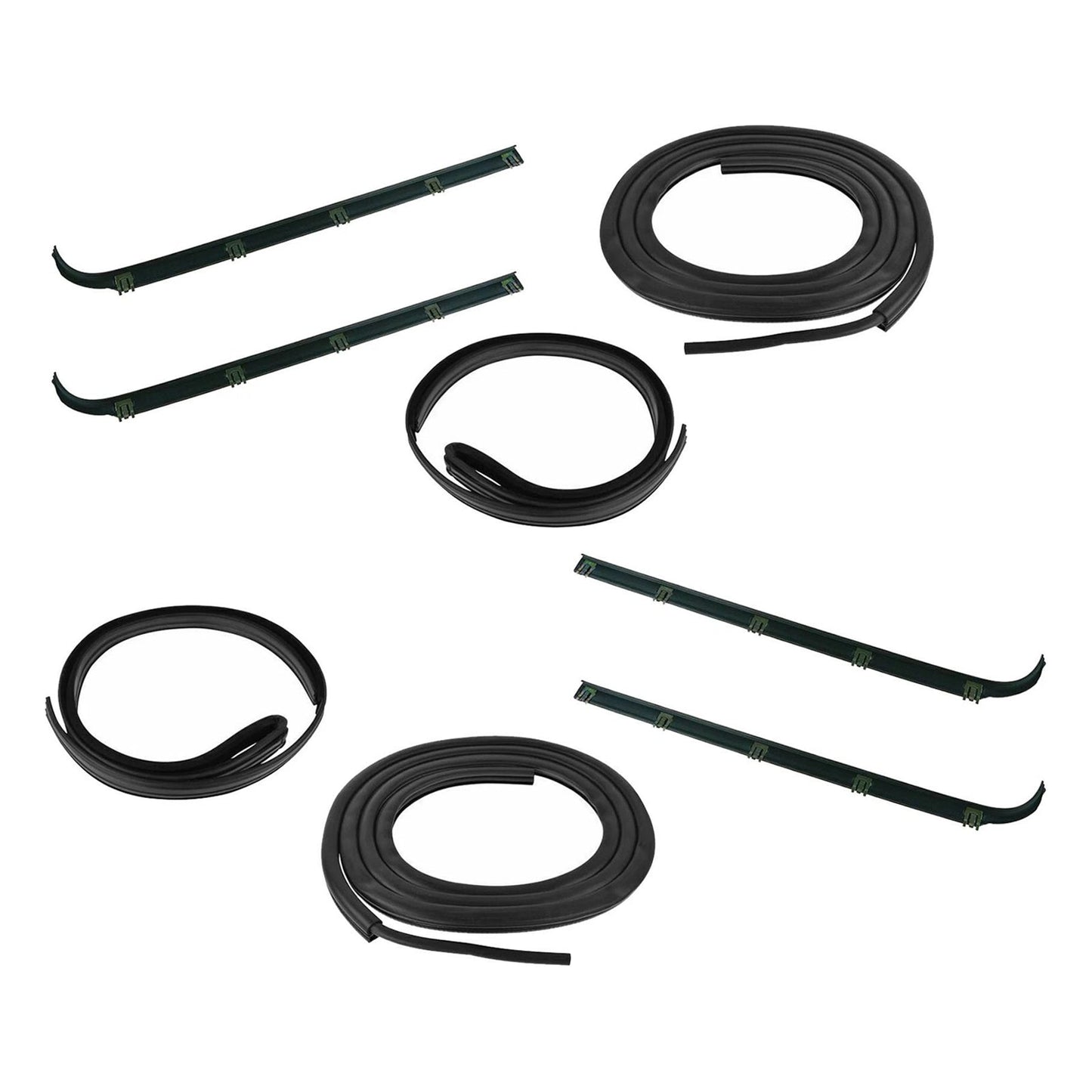 Kit guarnizioni per portiera anteriore del camion Ford F150 1987-1996, 8 pezzi, kit guarnizioni per finestrini e portiere