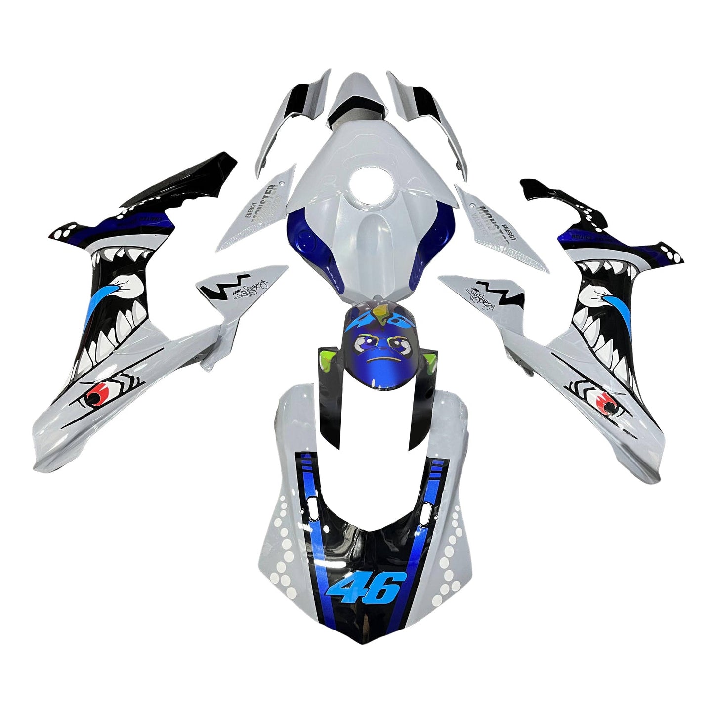 Kit carenatura iniezione plastica ABS per Yamaha YZFR1 YZF-R1 2015-2019