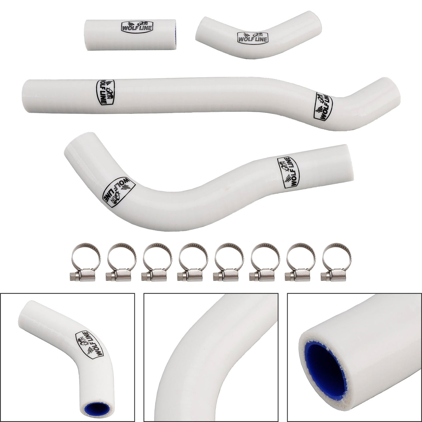 Tubo flessibile del liquido di raffreddamento del radiatore in silicone Honda CRF250R CRF250RX 2022-2025