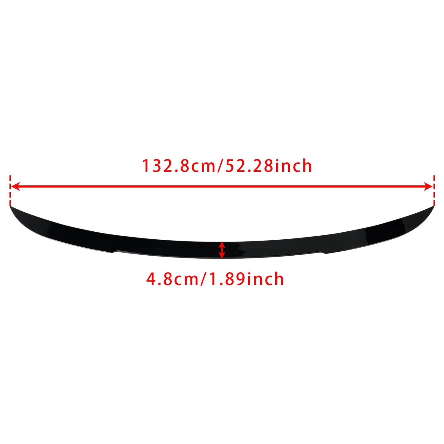 Spoiler posteriore centrale nero lucido per BMW X3 F25 2010-2018