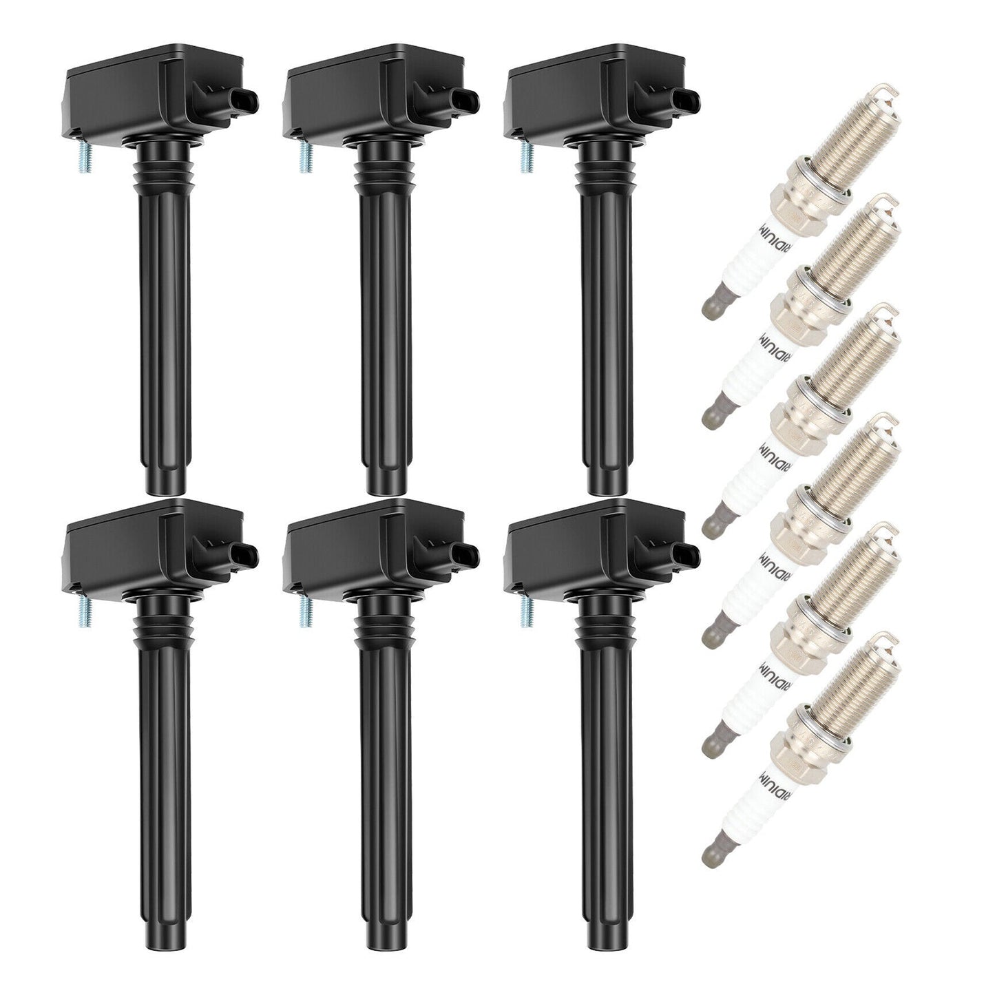 6 pezzi bobina di accensione + candela UF807 per Dodge Ram Chrysler 3.6L 2016-2021