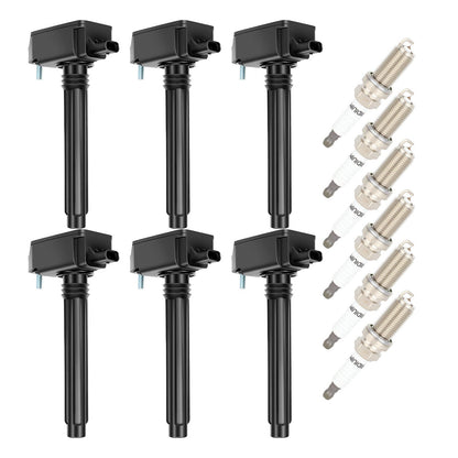 6 pezzi bobina di accensione + candela UF807 per Dodge Ram Chrysler 3.6L 2016-2021