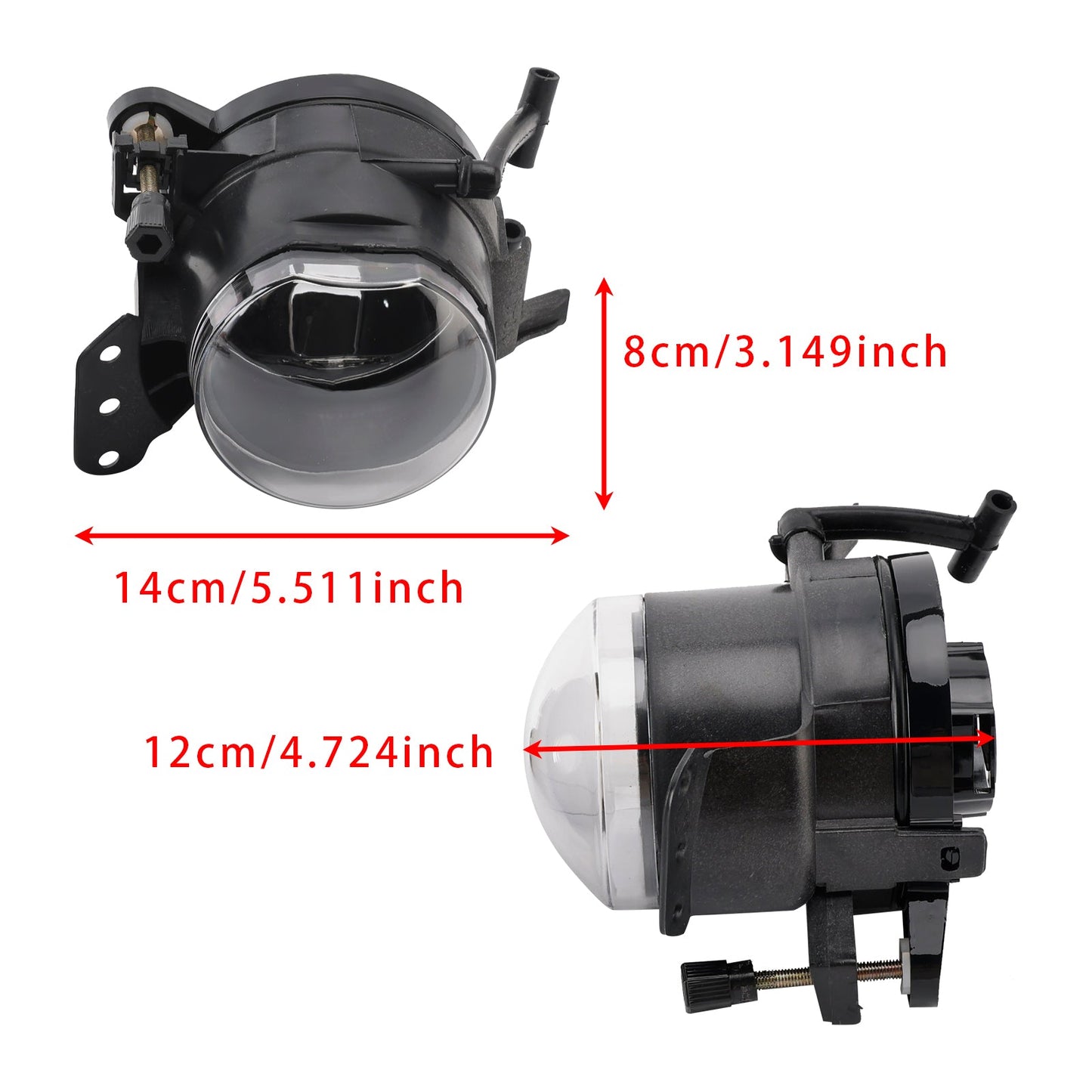 Coppia di alloggiamenti per lampadine fendinebbia paraurti anteriore BMW E60 Serie 5 2004-2007