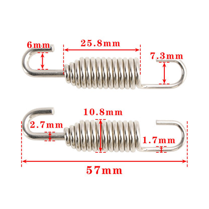 MOLLE DI SCARICO GIREVOLI IN ACCIAIO INOSSIDABILE DA 20 PACCHI PER 250 300 EXC SX XC 1999-2025