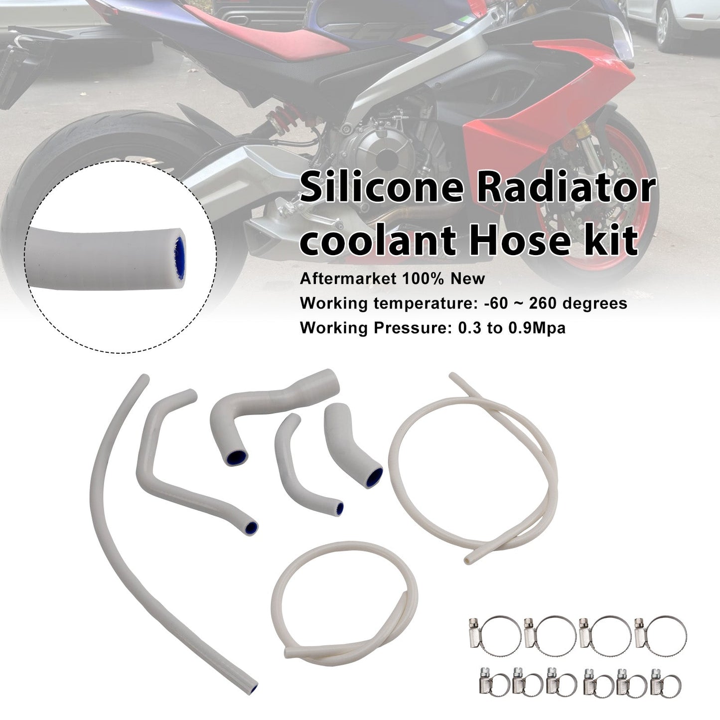 Tubo flessibile del liquido di raffreddamento del radiatore in silicone Aprilia RS 660 RS660 2021-2025
