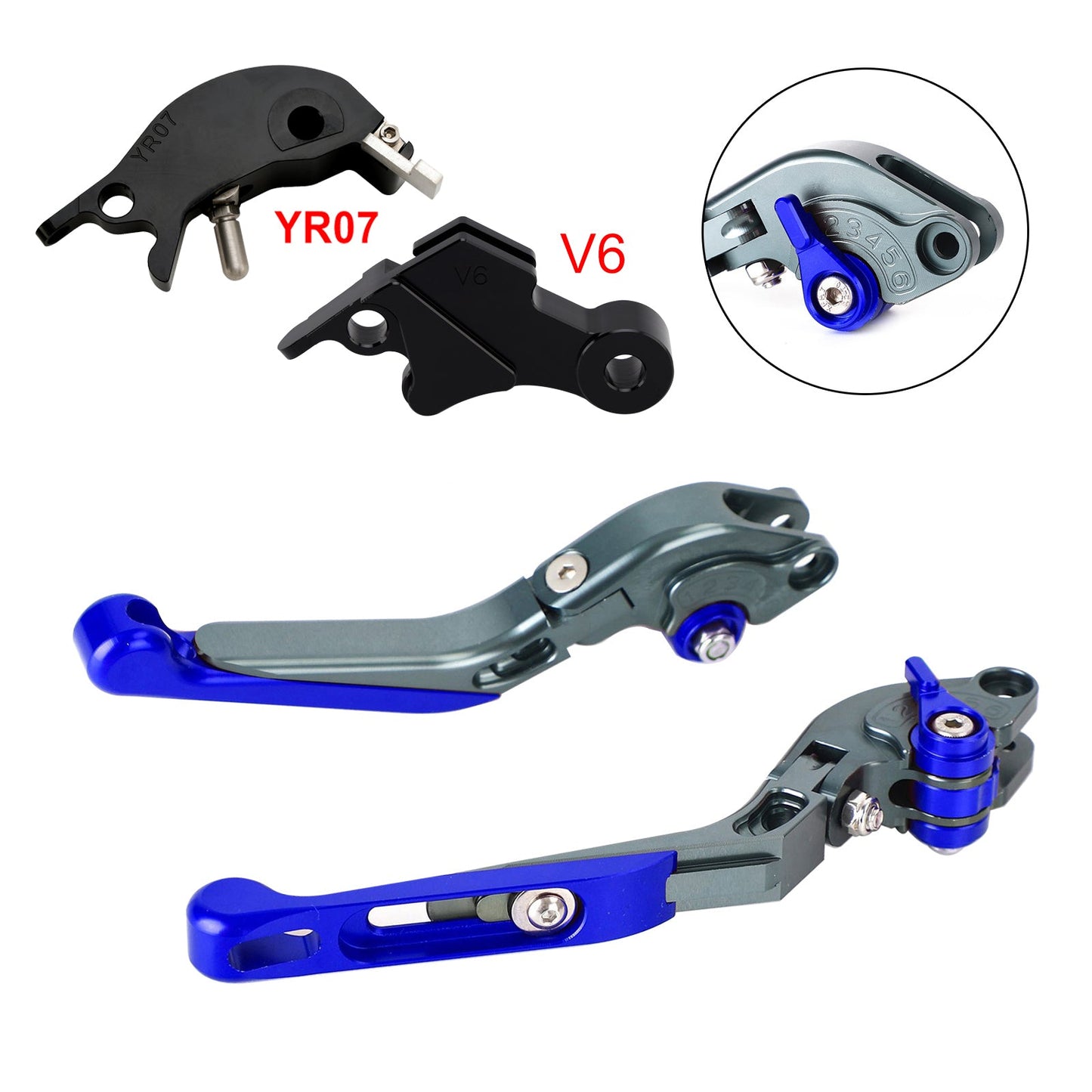 Leva freno frizione regolabile adatta per YAMAHA XSR900 XSR900GP MT-09 2024-2025