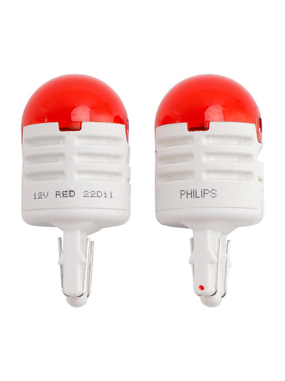Luce auto LED rossa Ultinon Pro3000 W21/5W 11066 U30R per PHILIPS