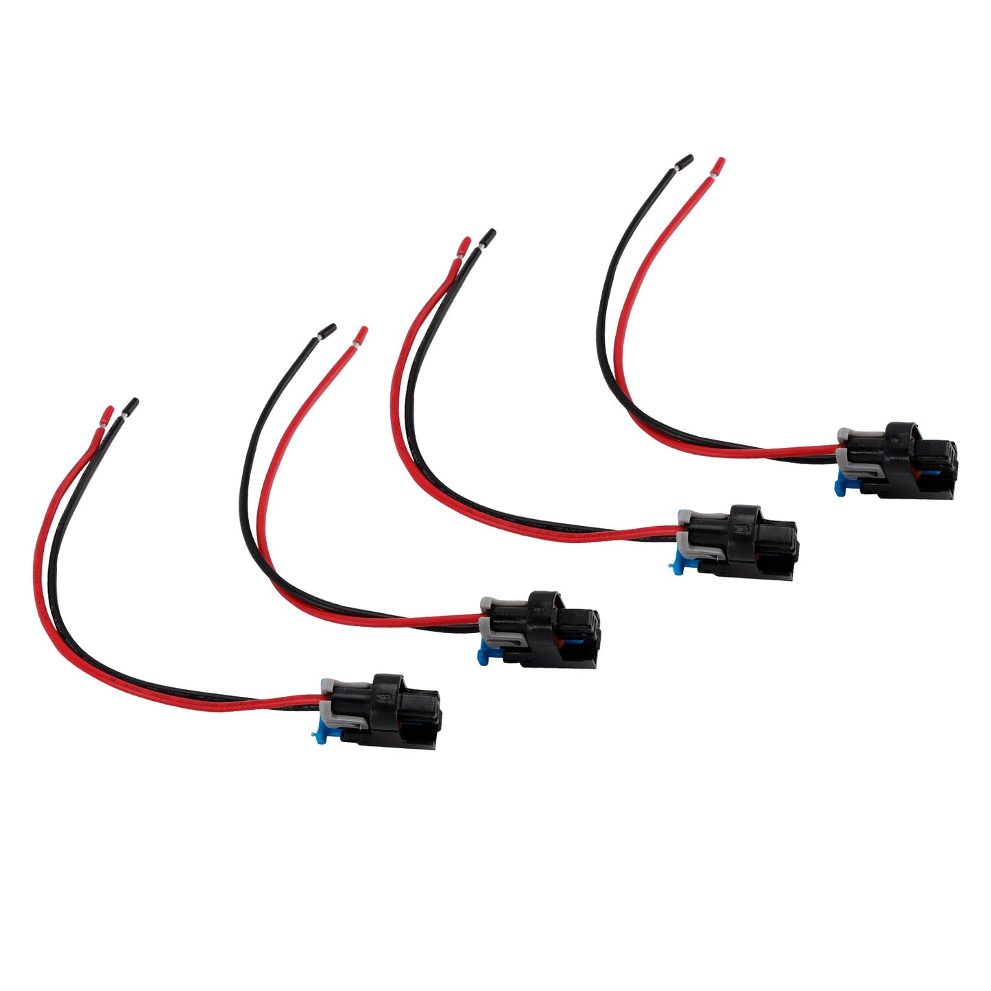 4 pezzi Connettore per iniettore di carburante, clip a treccia, sgancio rapido, adatto per Buick