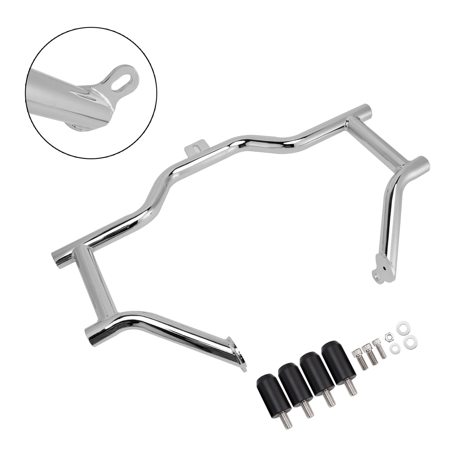 Protezione paraurti antiurto cromata per Electra Glide Highway King FLHFB 2023