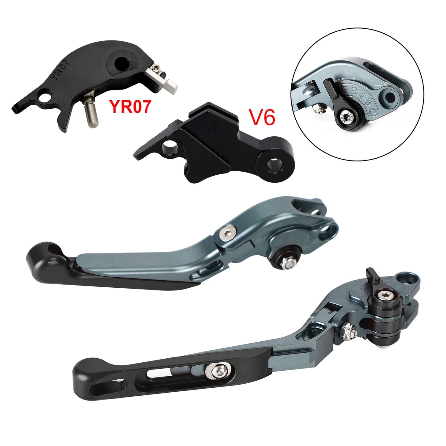 Leva freno frizione regolabile adatta per YAMAHA XSR900 XSR900GP MT-09 2024-2025