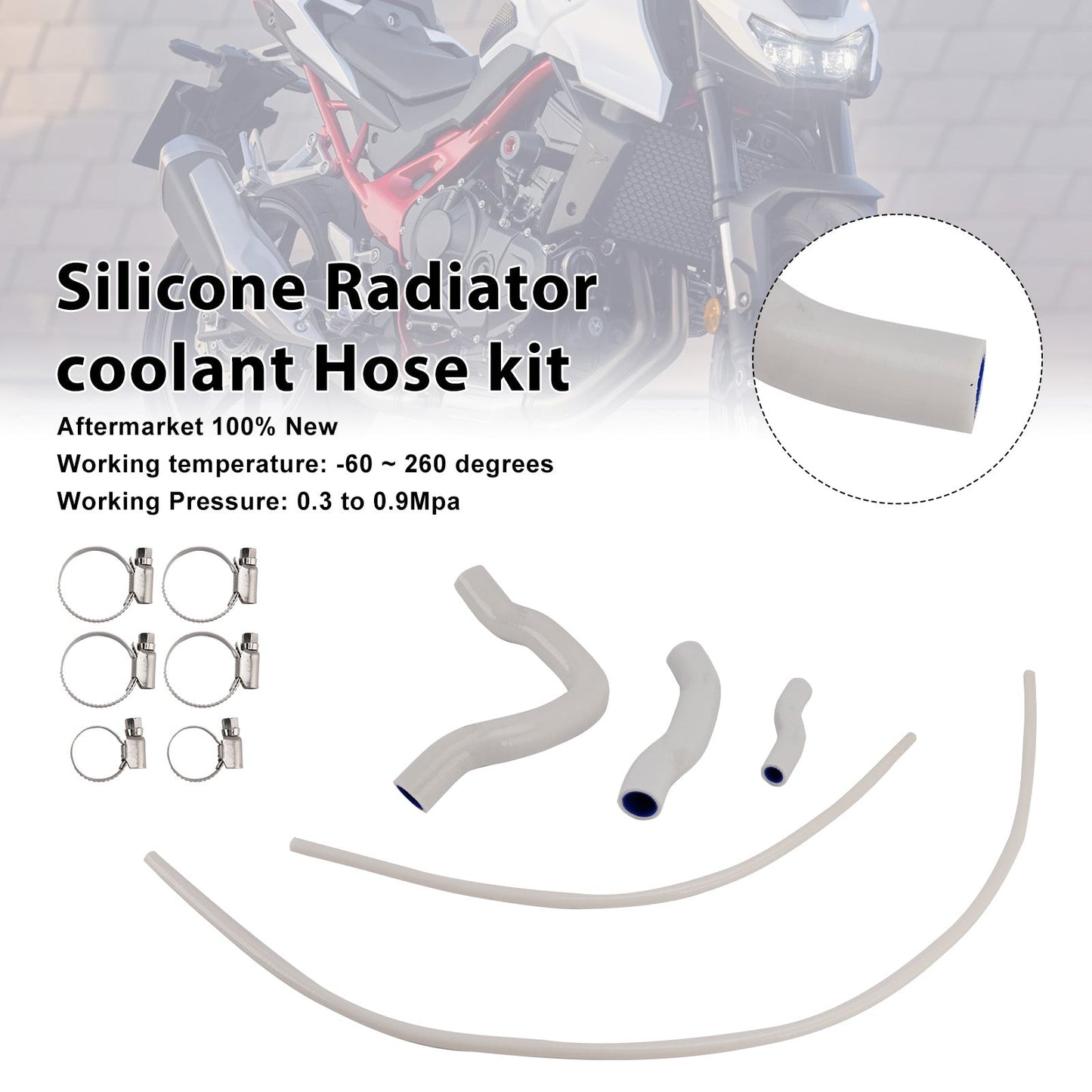 Kit tubo flessibile del liquido di raffreddamento del radiatore in silicone Honda XL750 Transalp 2023-2025
