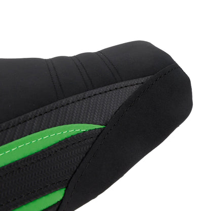 Kit cuscini passeggero Raider anteriori e posteriori per Kawasaki Ninja H2 Sx 2022-2025, colore verde.