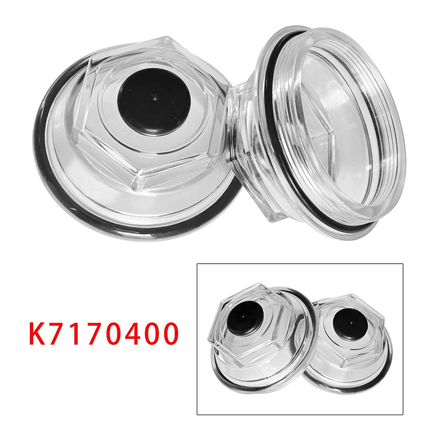 2 tappi antipolvere per bagno d'olio K71-704-00 per Dexter 9k 10K 8-415 430 3,5""