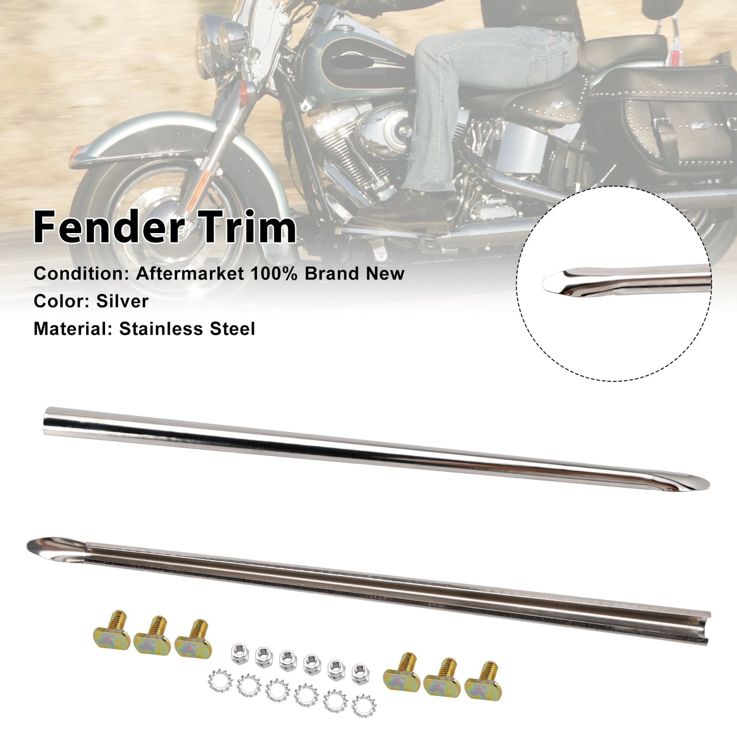 Profili parafango anteriore adatti per Touring Road King 1982-23 Softail 86-17