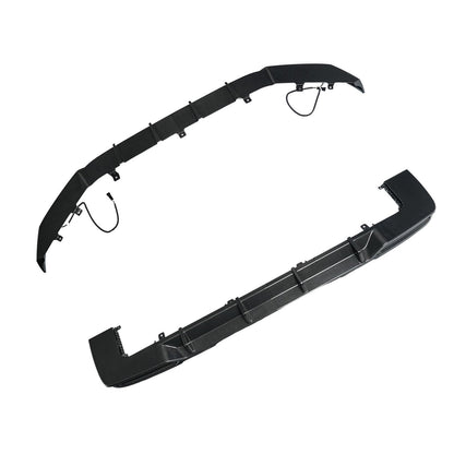 Diffusore anteriore e posteriore in fibra di carbonio a secco per paraurti, compatibile con Mercedes Classe G W465 2025+