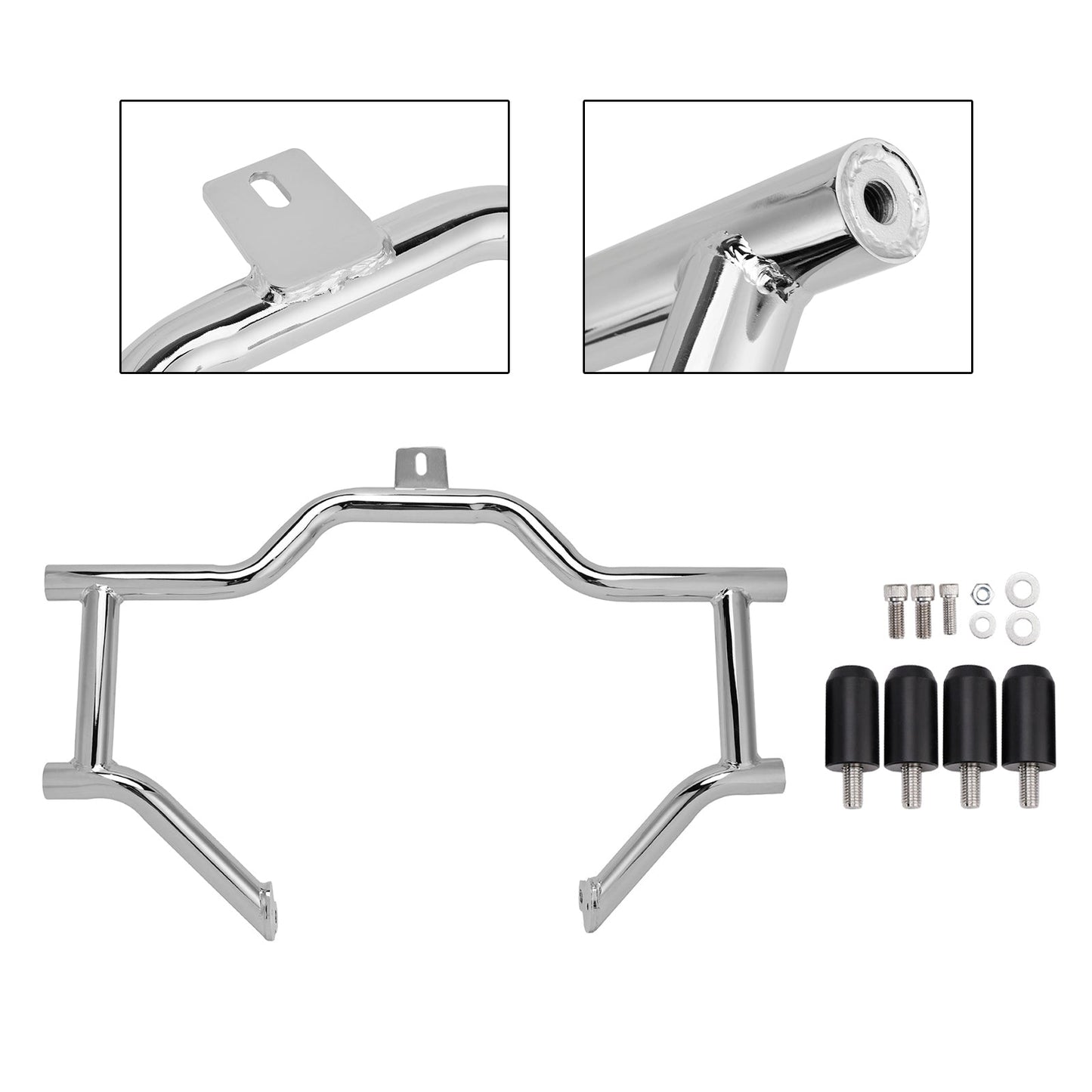 Protezione paraurti antiurto cromata per Road King FLHR 2009-2022