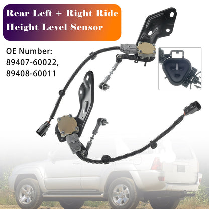 Per Toyota 4Runner 2003-2009 Sport Utility V8 4.7L Benzina 89408-60011 Sensore di livello di altezza di marcia posteriore 2 pezzi