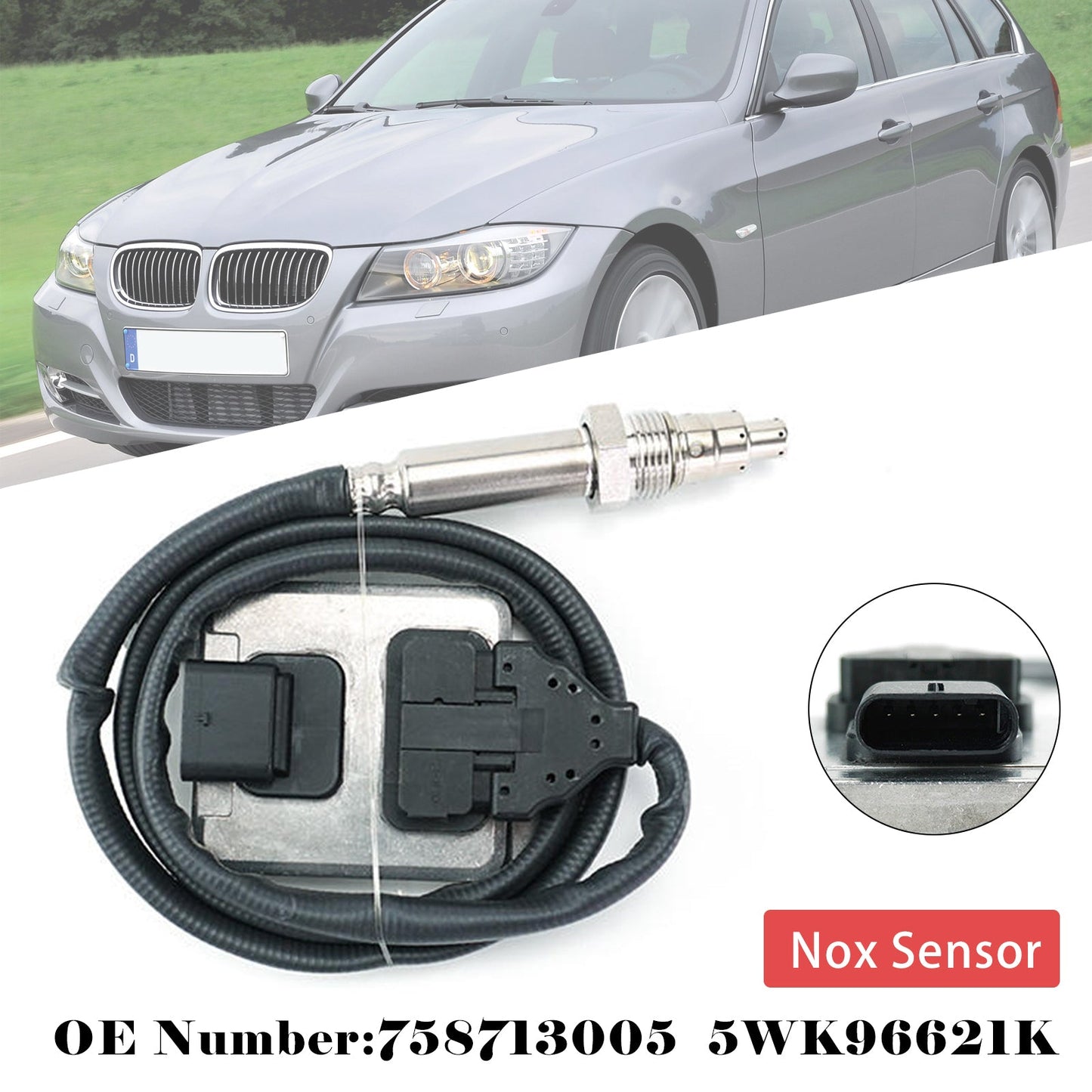 Sensore NOx 758713005 5WK96621K per BMW Serie 1 e 3 E81 E87 LCI E90 E91 E92 E93