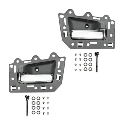 4 pezzi Maniglia interna porta anteriore posteriore cromata per Jeep Grand Cherokee 2005-2011
