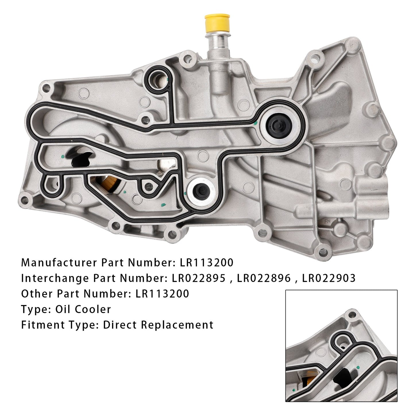 03.2002-12.2012 LAND-ROVER Range Rover III (L322) Radiatore olio motore LR113200 Generico