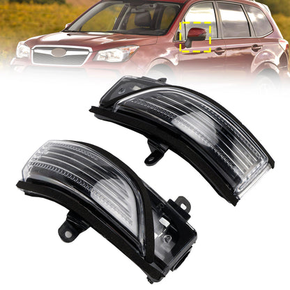 2 pezzi di indicatori di direzione a LED per specchietto retrovisore per Subaru Forester 2014-2015