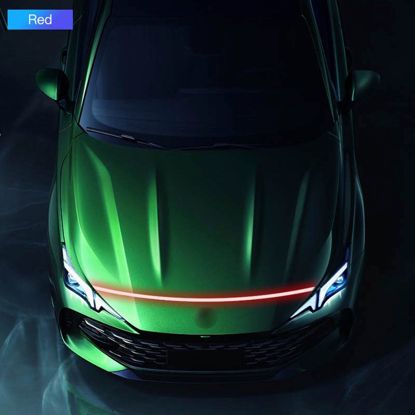 Striscia di luci diurne a LED per cofano auto con avvio dinamico flessibile della scansione