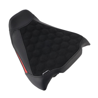 Kit cuscini passeggero Raider anteriori e posteriori per Honda CB650R CBR650R 2024-2025, colore rosso.